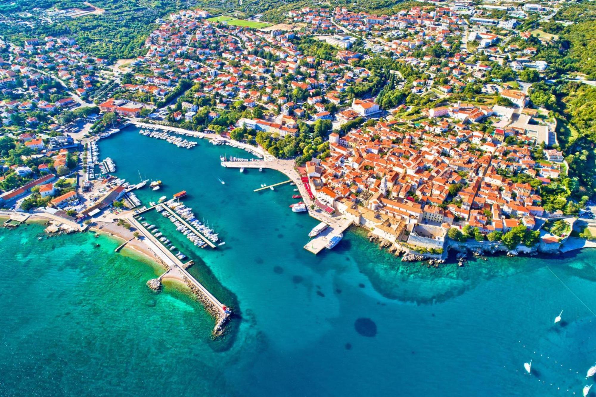 Seaview Apartment Tina Krk Island - Happy Rentals Кърк Екстериор снимка
